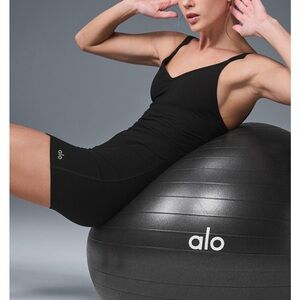 Alo Yoga Alosoft Suns Out Onesie – Black (Size Small)